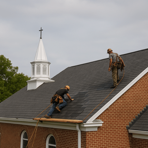 roof on a church