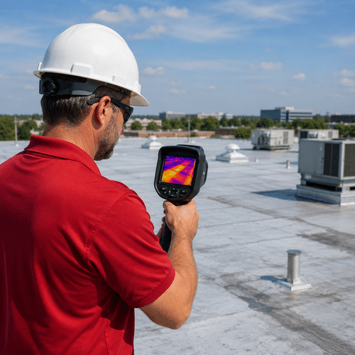 commercial roof thermal imaging