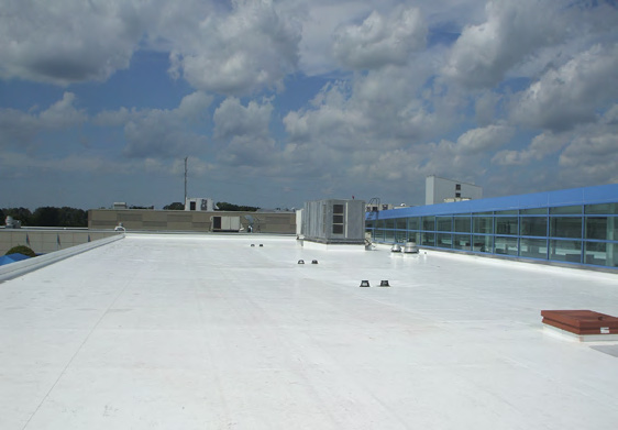 commercial-roofing-colorado-springs-01 PVC commercial reroofing project in Colorado Springs